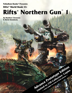 Rifts Northern Gun One Advance Prototype Edition