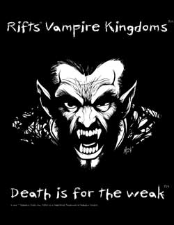 Vampire Kingdoms  Death is for the Weak T-Shirt - Medium