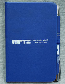 Rifts Unleash Your Imagination Blue Notebook & Pen Set