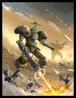 Rifts Titan Robotics Cover Print